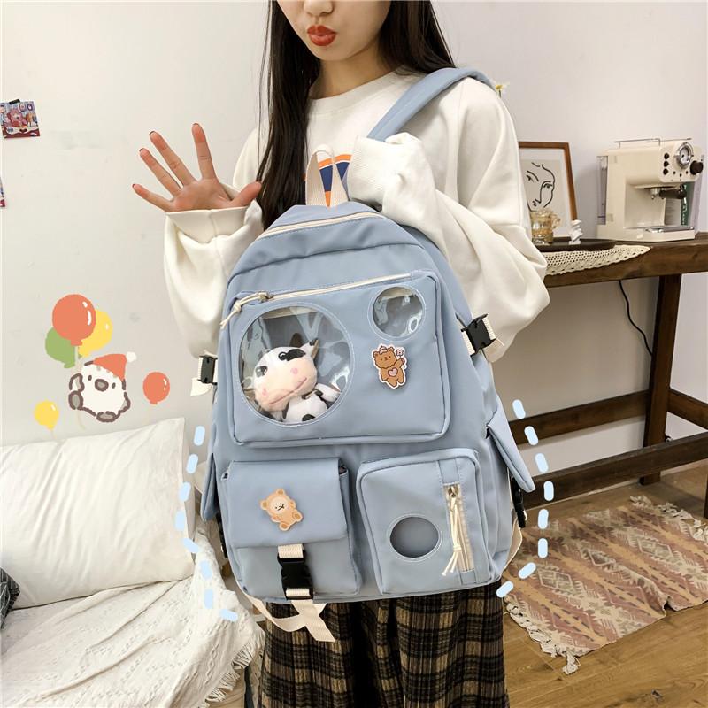 School Bags Muti-Pocket Women Backpack Nylon Bag Backpacks For Teenage Girls Fashion College Student Back Pack Mochila Feminina, Black
School Bags Muti-Pocket Women Backpack Nylon Bag Backpacks For Teenage Girls Fashion College Student Back Pack Mochila Feminina, Black