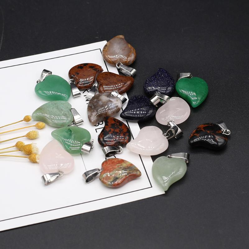 Charms 16x22mm Natural Semi-precious Stone Crystal Agate Partial Peach Heart Shape Charm Pendant For Making DIY Necklace Accessories, Bronze;silver
Charms 16x22mm Natural Semi-precious Stone Crystal Agate Partial Peach Heart Shape Charm Pendant For Making DIY Necklace Accessories, Bronze;silver