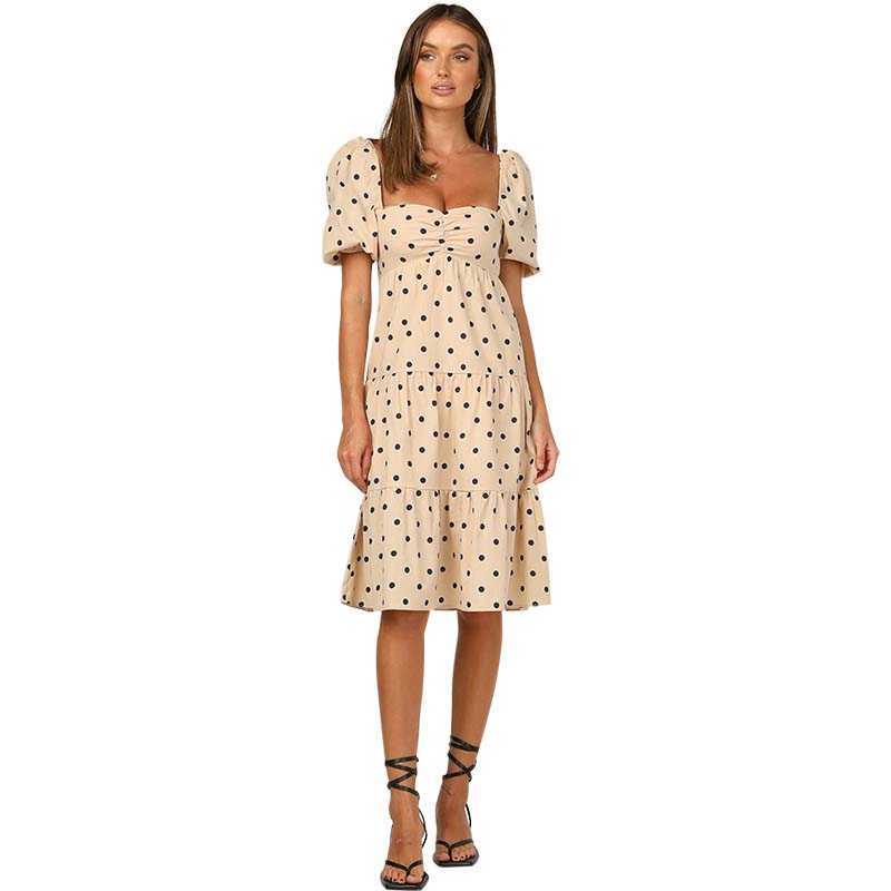 Square Collar Short Sleeve Polka Dot Print Dress Women Elegant Sexy Backless Ruffle Bandage Streetwear Beach Casual Dresses 210608, Skin
Square Collar Short Sleeve Polka Dot Print Dress Women Elegant Sexy Backless Ruffle Bandage Streetwear Beach Casual Dresses 210608, Skin