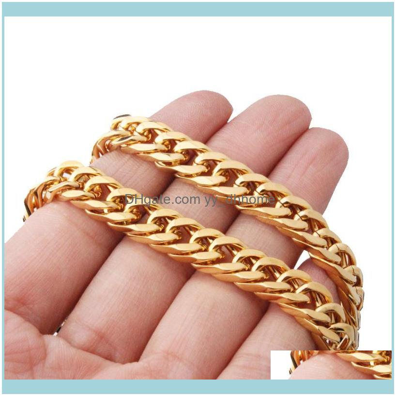 Chains Necklaces & Pendants Jewelrychains 7-32Inch Custom Size 6/8/10Mm Wide 316L Stainless Women Mens Gold Curb Cuban Chain Necklace/Bracel
Chains Necklaces & Pendants Jewelrychains 7-32Inch Custom Size 6/8/10Mm Wide 316L Stainless Women Mens Gold Curb Cuban Chain Necklace/Bracel