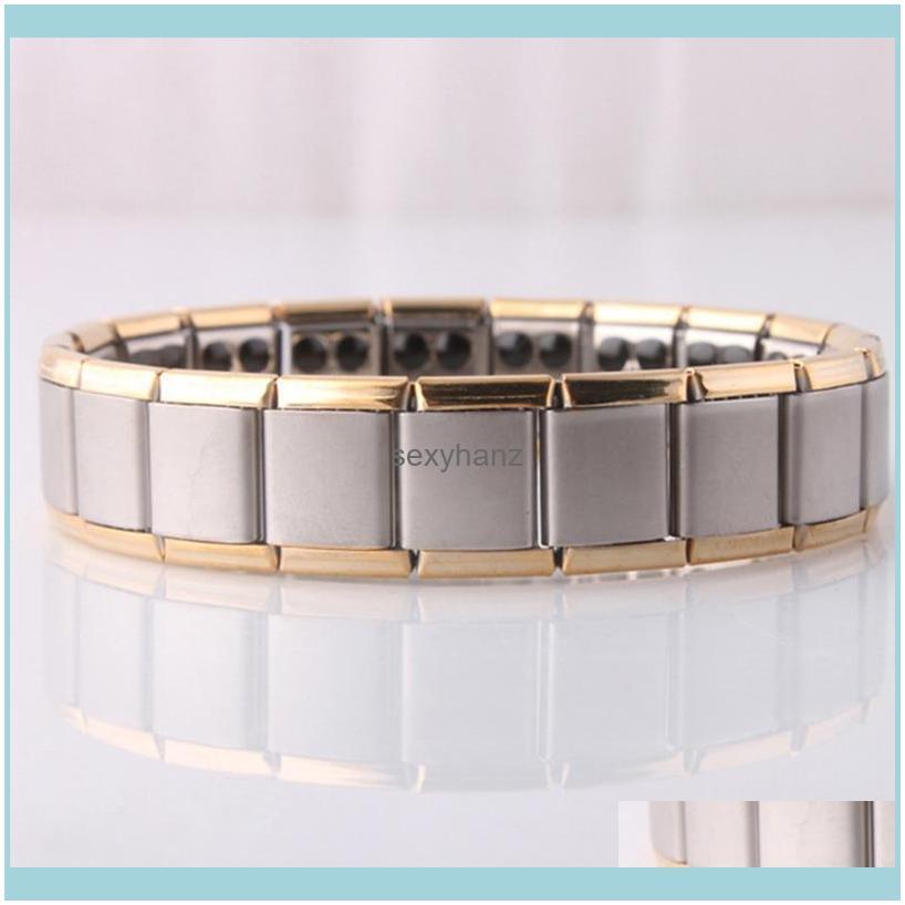 Charm Bracelets Fashion Stainless Steel Magnetic Power Bangle Bracelet Energy Wristband For Women Men Radiation Protection Jewelry Drop Deli
Charm Bracelets Fashion Stainless Steel Magnetic Power Bangle Bracelet Energy Wristband For Women Men Radiation Protection Jewelry Drop Deli
