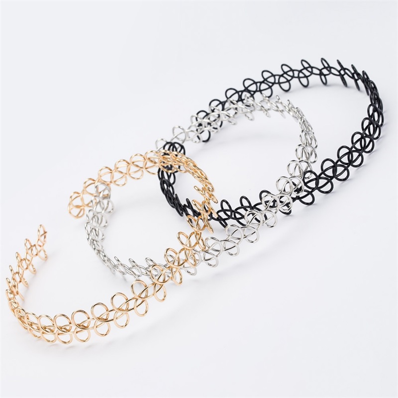 Alloy Tattoo Choker Necklace Vintage Hippy Stretch Elastic Fishing Line Simple Punk Summer Hawaii Pattern Wrap Chokers Gold/Silver 401 B3
Alloy Tattoo Choker Necklace Vintage Hippy Stretch Elastic Fishing Line Simple Punk Summer Hawaii Pattern Wrap Chokers Gold/Silver 401 B3