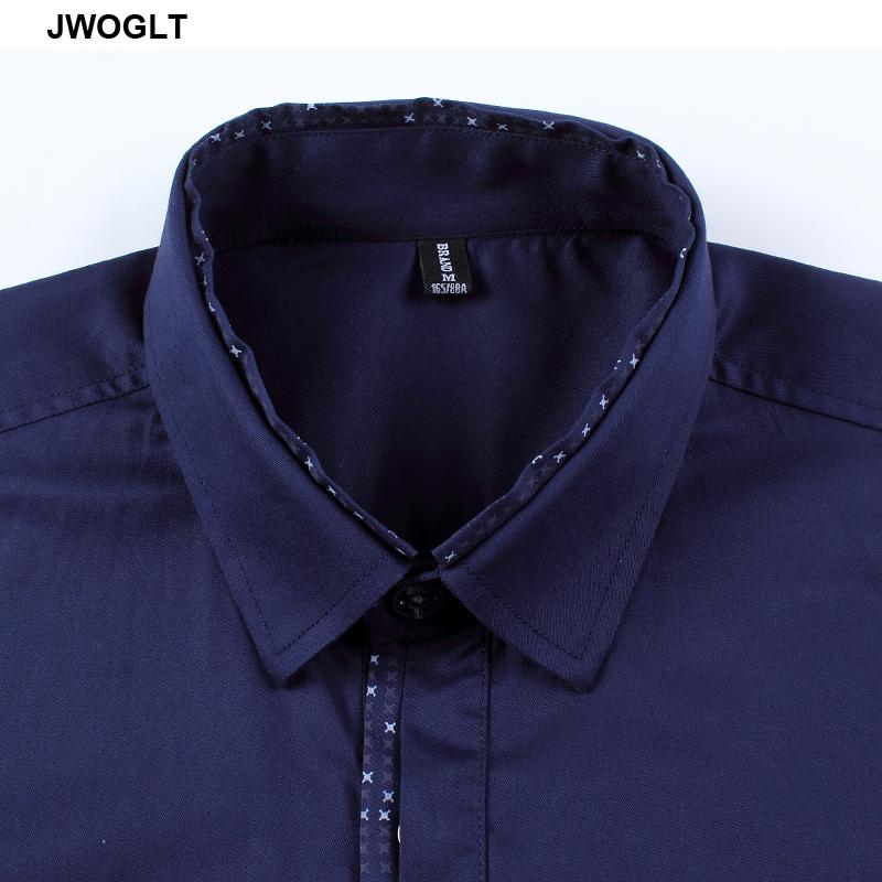 Autumn Men's Long Sleeved Shirt Korean Style Regular Fit Button-down Cotton White Social Shirts Casual