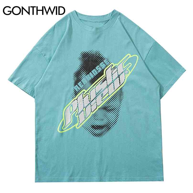 Tshirts Harajuku Creative Print Short Sleeve Tees Shirts Streetwear Mens Hip Hop Fashion Summer Casual Cotton Tops Male 210602, Blue
Tshirts Harajuku Creative Print Short Sleeve Tees Shirts Streetwear Mens Hip Hop Fashion Summer Casual Cotton Tops Male 210602, Blue