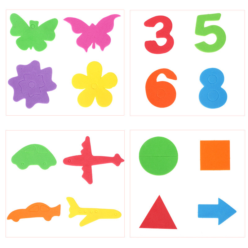 Foam Paper Manual DIY Production Kids Toys Sponge Patch Self Adhesive Multicolor Children Sticker Kindergarten