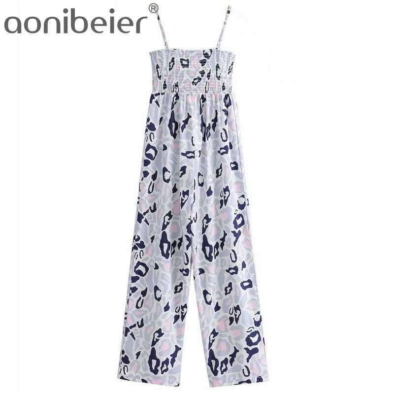Leopard Print Summer Women Rompers Sleeveless Spaghetti Strap High Waist Jumpsuit Shirred Body Wide Leg 210604, 01
Leopard Print Summer Women Rompers Sleeveless Spaghetti Strap High Waist Jumpsuit Shirred Body Wide Leg 210604, 01