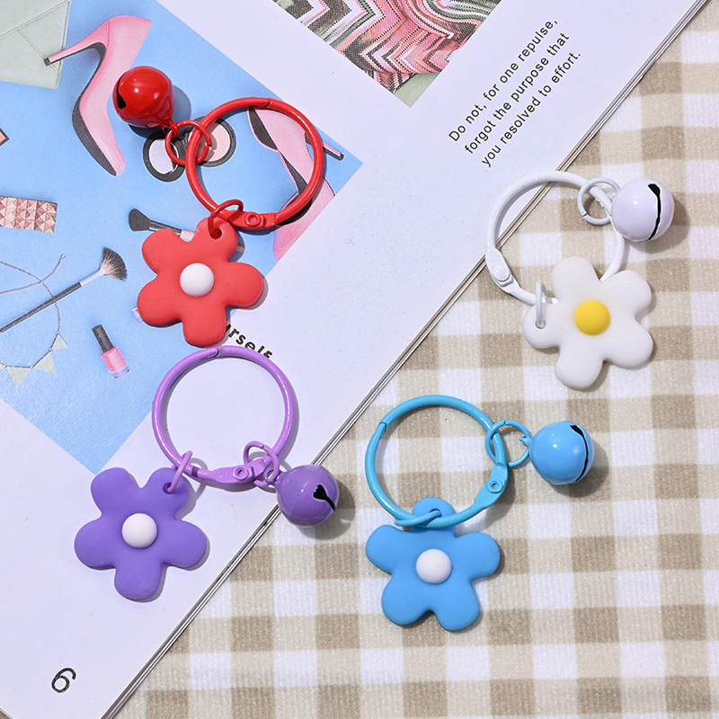Korean Version Ins Small Fresh Color Flower Bell Key Ring Pendant Women's Bag Gift, Silver
Korean Version Ins Small Fresh Color Flower Bell Key Ring Pendant Women's Bag Gift, Silver