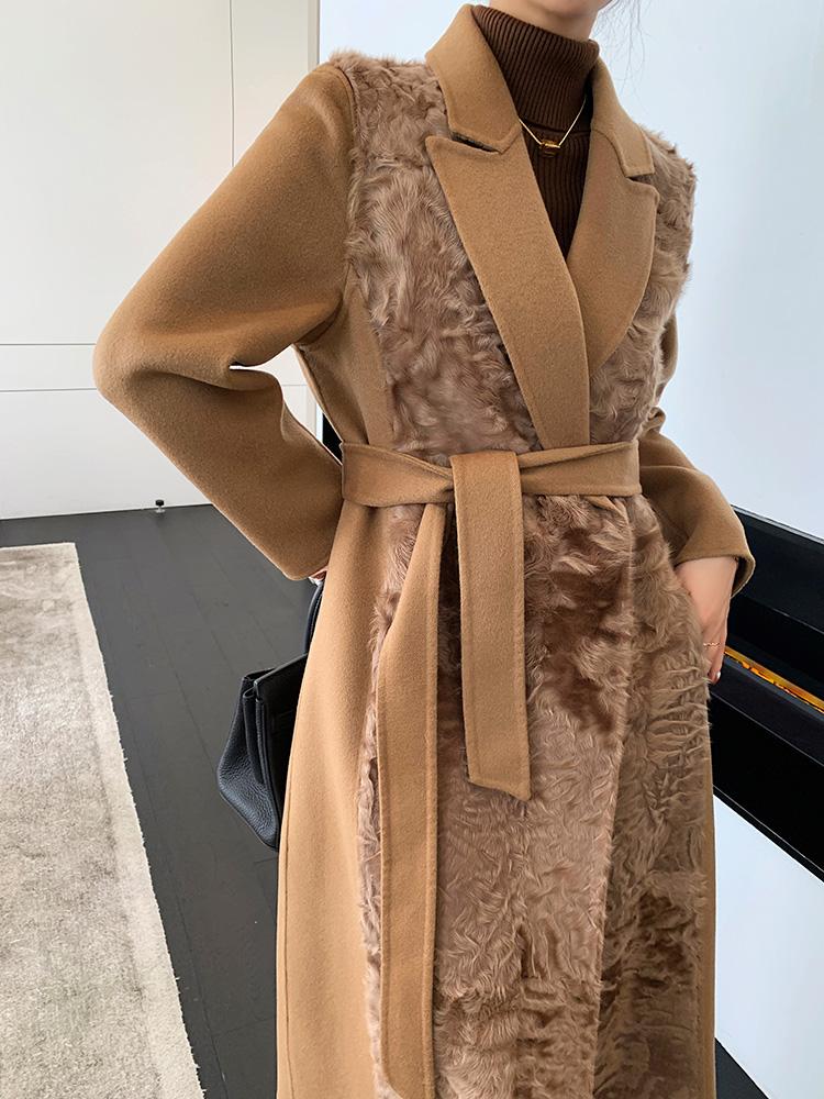 Women's Fur & Faux HDHOHR 2021 Karaku Wool Coats High Quality Cashmere Coat Women Casual Warm Long Noble Jackets Female, Black
Women's Fur & Faux HDHOHR 2021 Karaku Wool Coats High Quality Cashmere Coat Women Casual Warm Long Noble Jackets Female, Black