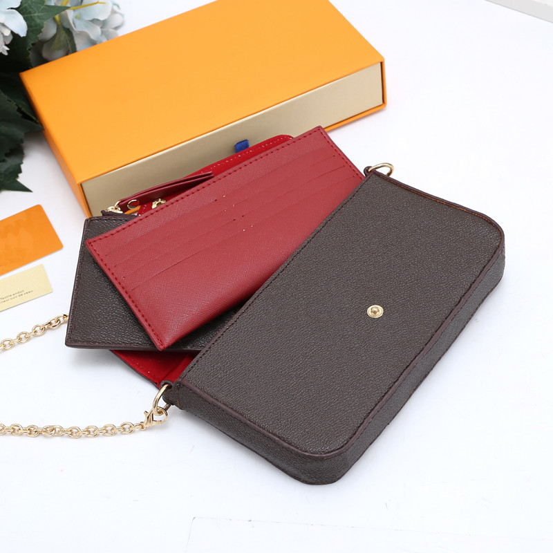 Lady Luxury Wallet Leather 3 in 1 Design Purse women fashion Bag credit cards holder check plaid flower with box, Flower-fuchsia
Lady Luxury Wallet Leather 3 in 1 Design Purse women fashion Bag credit cards holder check plaid flower with box, Flower-fuchsia