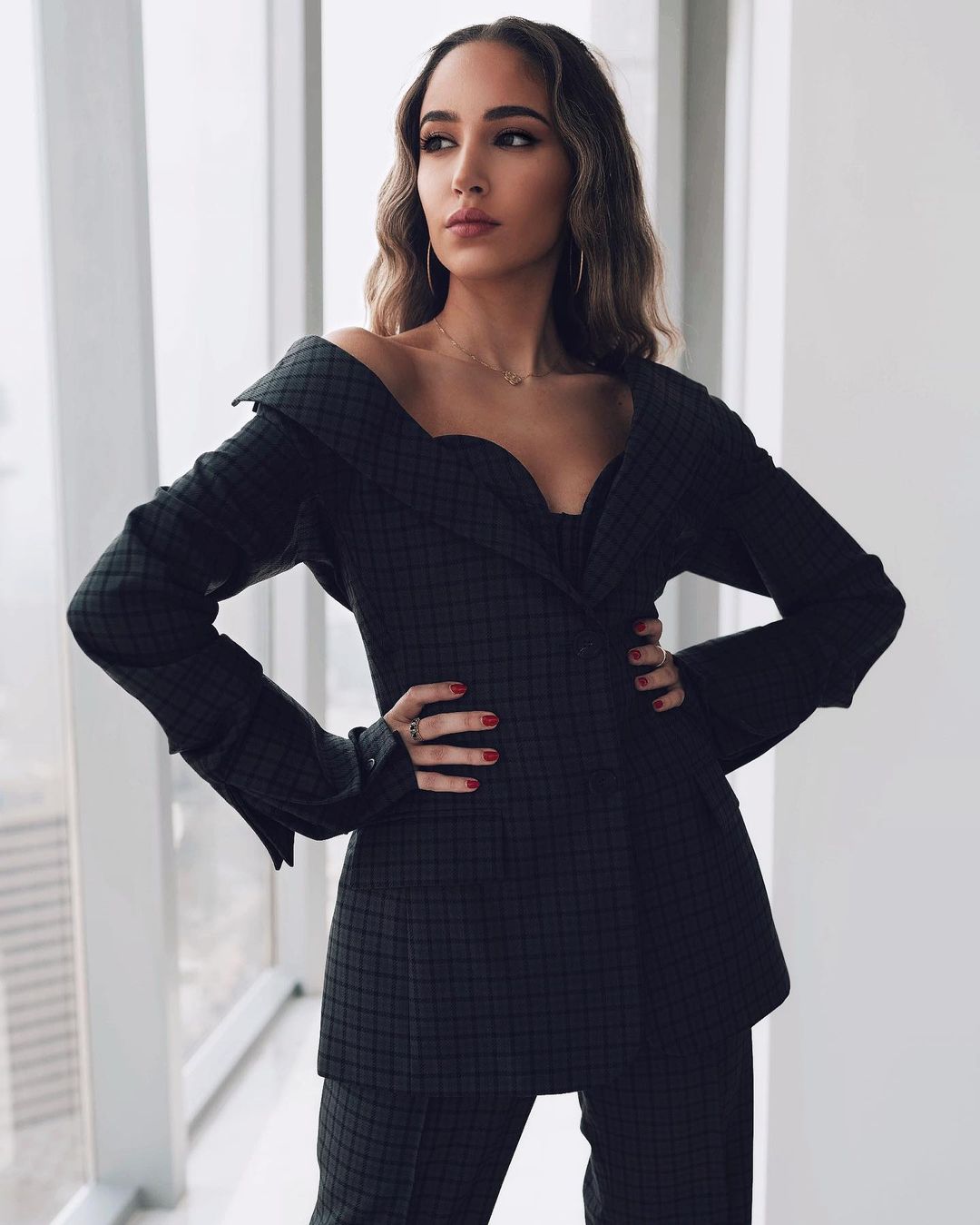 Black Plaid Women Wedding Pants Suits 2 Pieces Ladies Evening Party Prom Daily Blazer Tuxedos Formal Wear Outfits(Jacket+Pants)