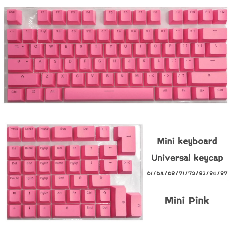 118 PBT Key cap For Universal Mini Mechanical Keyboard Backlit Multiple Color 61/64/68/71/82/84 Keys Layout Keycaps Replacement
118 PBT Key cap For Universal Mini Mechanical Keyboard Backlit Multiple Color 61/64/68/71/82/84 Keys Layout Keycaps Replacement