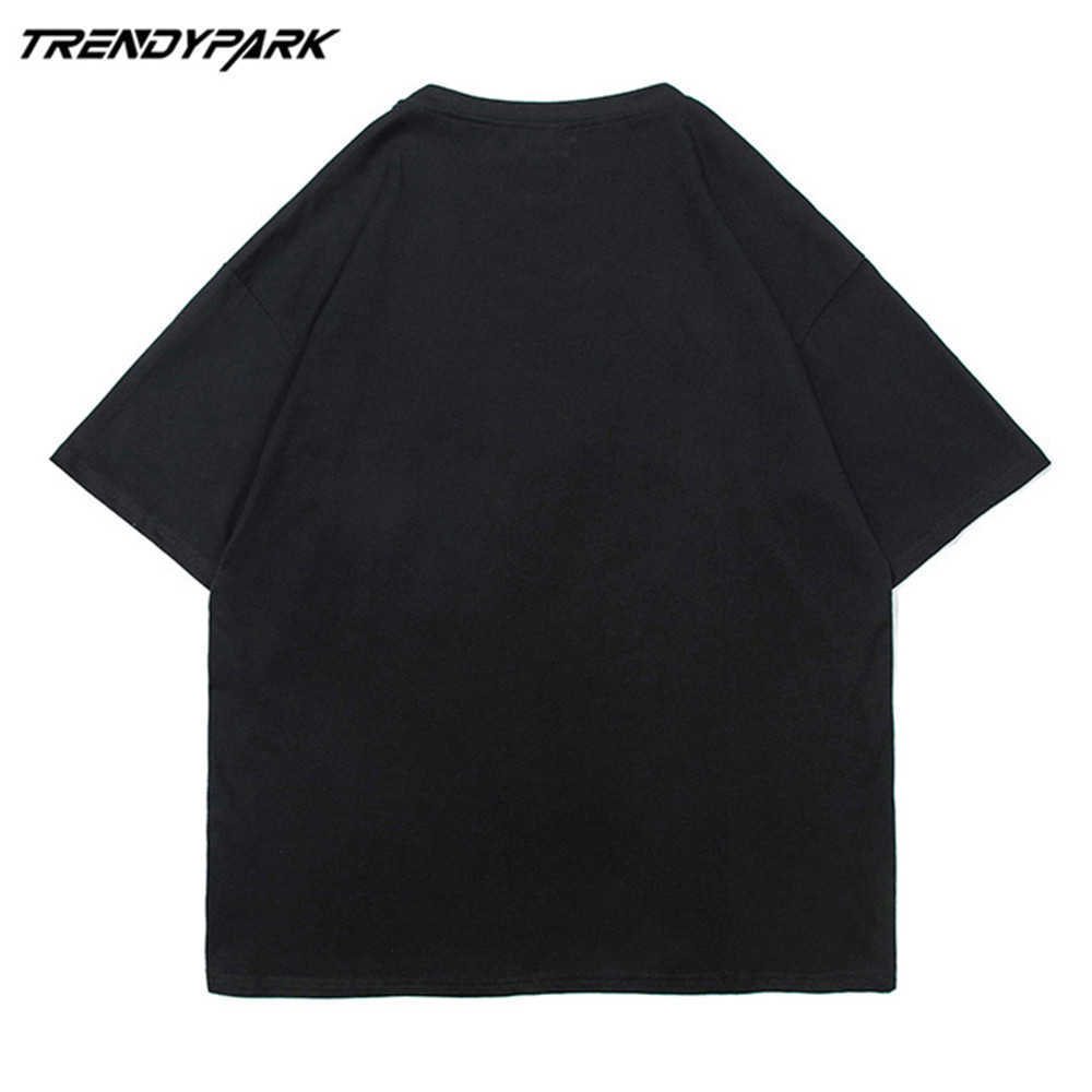 Men's Tshirt Summer Short Sleeve Cute Flying Heart Printed Hip Hop Oversized Cotton Casual Harajuku Streetwear Top Tshirts 210601
