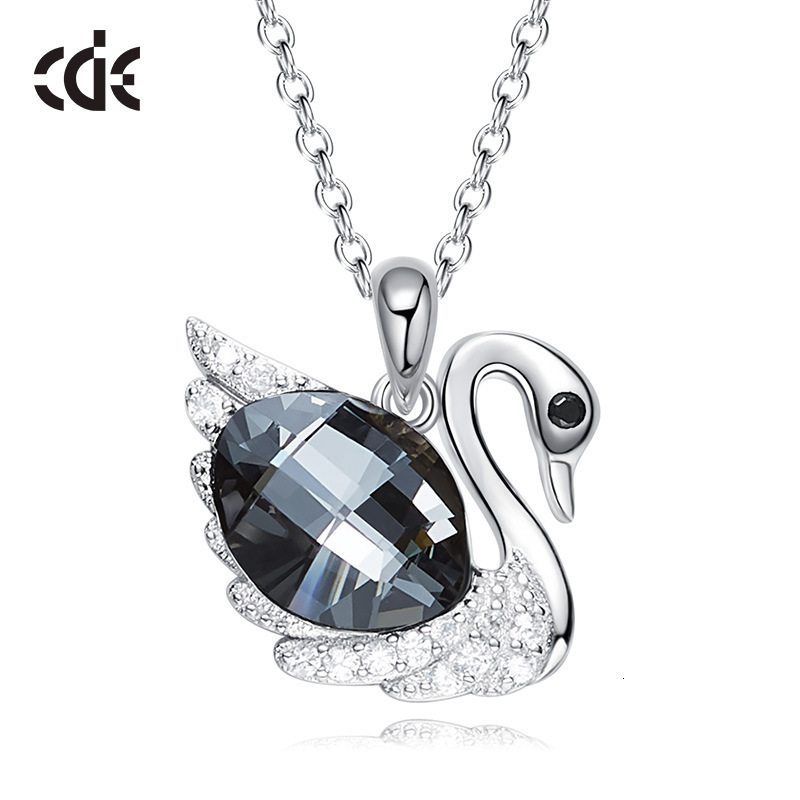 Necklace S925 Sterling Silver Lady Crystal Pendant with Swarovski Element and Swan Clavicle Chain
Necklace S925 Sterling Silver Lady Crystal Pendant with Swarovski Element and Swan Clavicle Chain