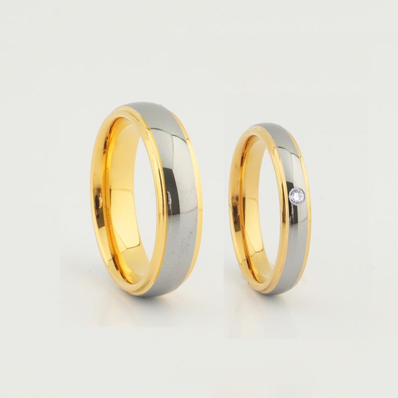 Wedding Rings 1 Pair His And Hers Set For Couples Lover's Alliance Tungsten Gold Carbide Ring Marriage Anniversary Gift
Wedding Rings 1 Pair His And Hers Set For Couples Lover's Alliance Tungsten Gold Carbide Ring Marriage Anniversary Gift