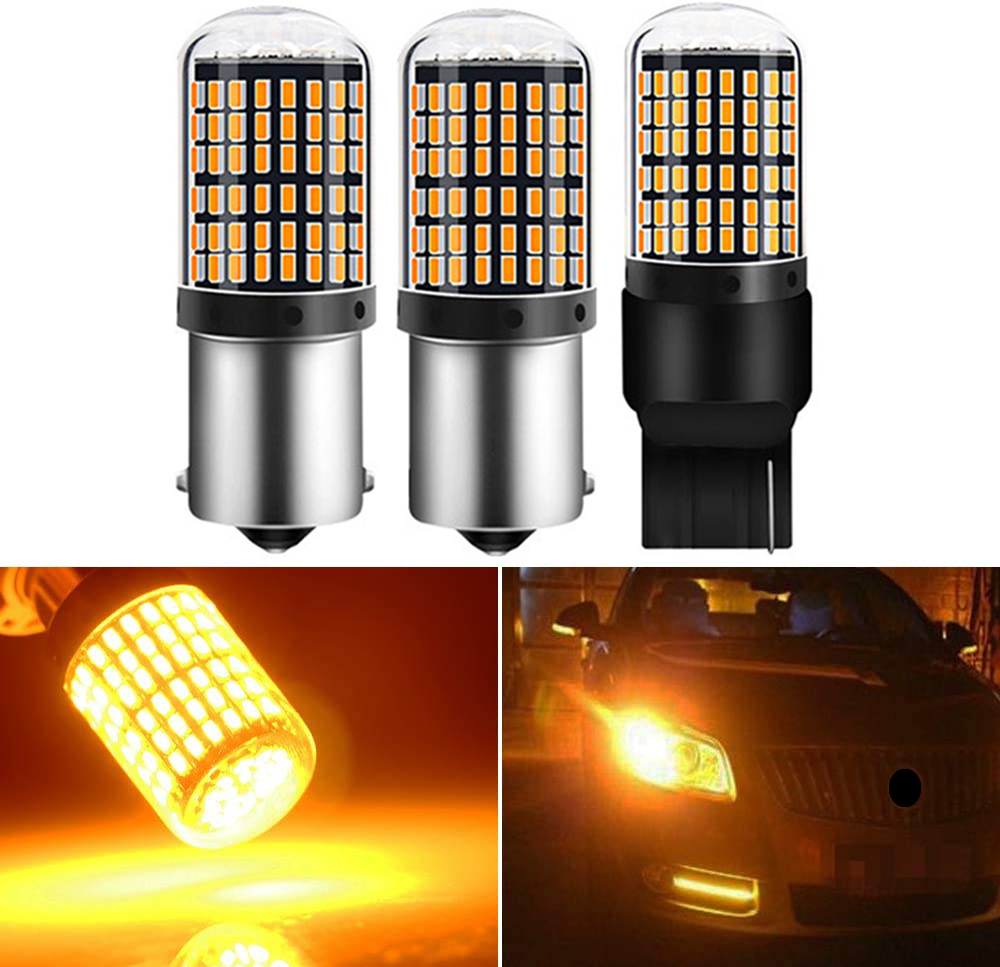 P21w Py21w P21/5w Led Car Light Bulb T20 7743 7740 1157 BAY15D P27/5W 1156 BA15S P21W BAU15S Turn Signal Lights No Error 1PCS