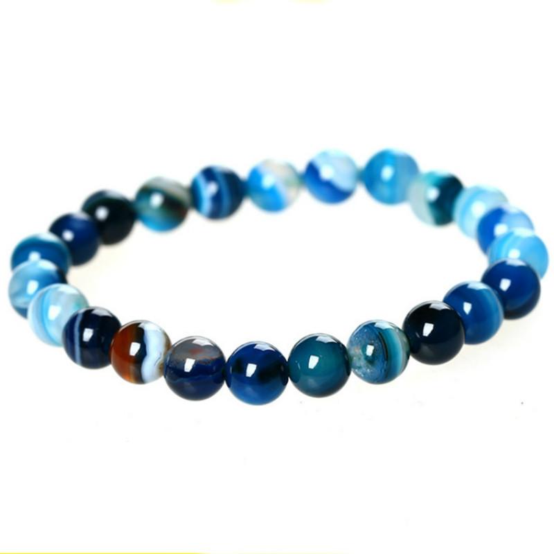 Charm Bracelets 6mm 8mm 12mm Blue Stripe Agat Buddha Bracelet Natural Stone Round Beads Elasticity Rope Men Women Beaded
Charm Bracelets 6mm 8mm 12mm Blue Stripe Agat Buddha Bracelet Natural Stone Round Beads Elasticity Rope Men Women Beaded