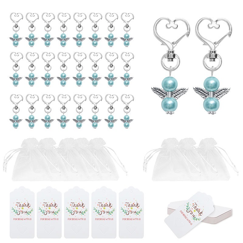 72pcs Creative Keychains Set Wedding Party Mesh Storage Pouch Key Rings Ange Wing Pendant Hanging Tag Cards Key Hoder Gift
72pcs Creative Keychains Set Wedding Party Mesh Storage Pouch Key Rings Ange Wing Pendant Hanging Tag Cards Key Hoder Gift