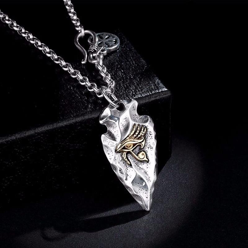 Chains Design Eye Of Horus Silver Pendant Men's Trendy Personality Retro Necklace Domineering Punk Style Jewelry Accessories
Chains Design Eye Of Horus Silver Pendant Men's Trendy Personality Retro Necklace Domineering Punk Style Jewelry Accessories