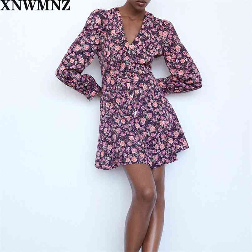 women floral print dress fashion leisure Temperament item V-neck mini long sleeves flared hem front button chic 210520, Multi
women floral print dress fashion leisure Temperament item V-neck mini long sleeves flared hem front button chic 210520, Multi