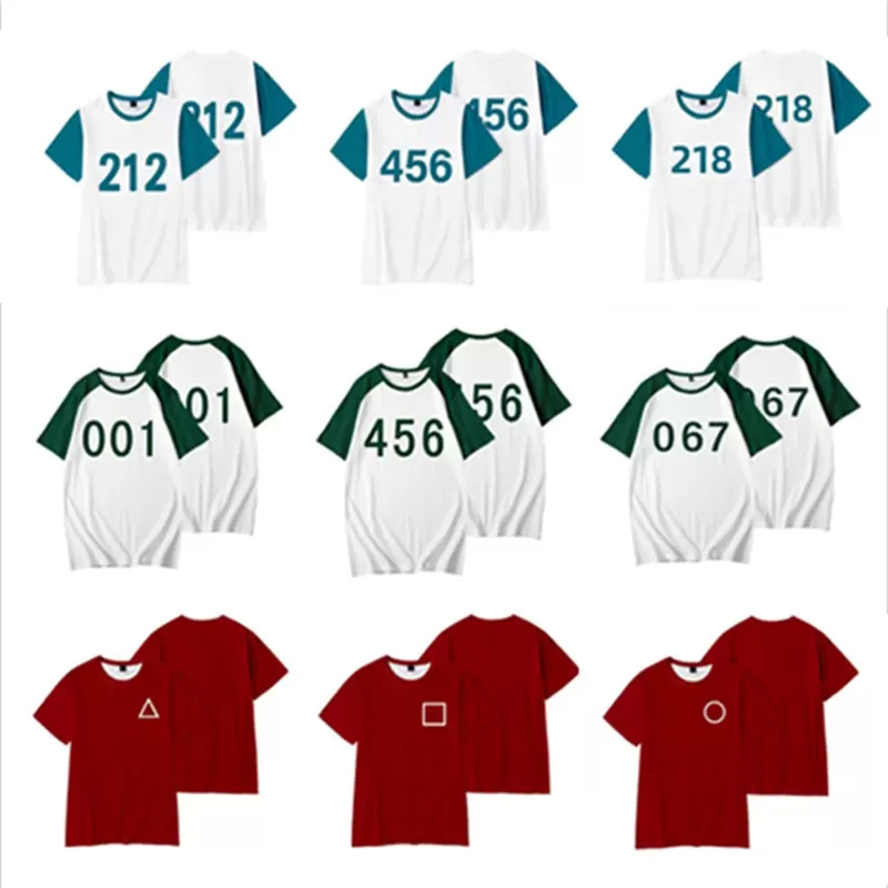 Hot Squid Game 3D T Shirt Women Men Summer Fashion Korean Li Zhengjae 456 Funny loose and comfortable Tshirt Graphic Tees Streetwear Cosplay Costume, Black
Hot Squid Game 3D T Shirt Women Men Summer Fashion Korean Li Zhengjae 456 Funny loose and comfortable Tshirt Graphic Tees Streetwear Cosplay Costume, Black