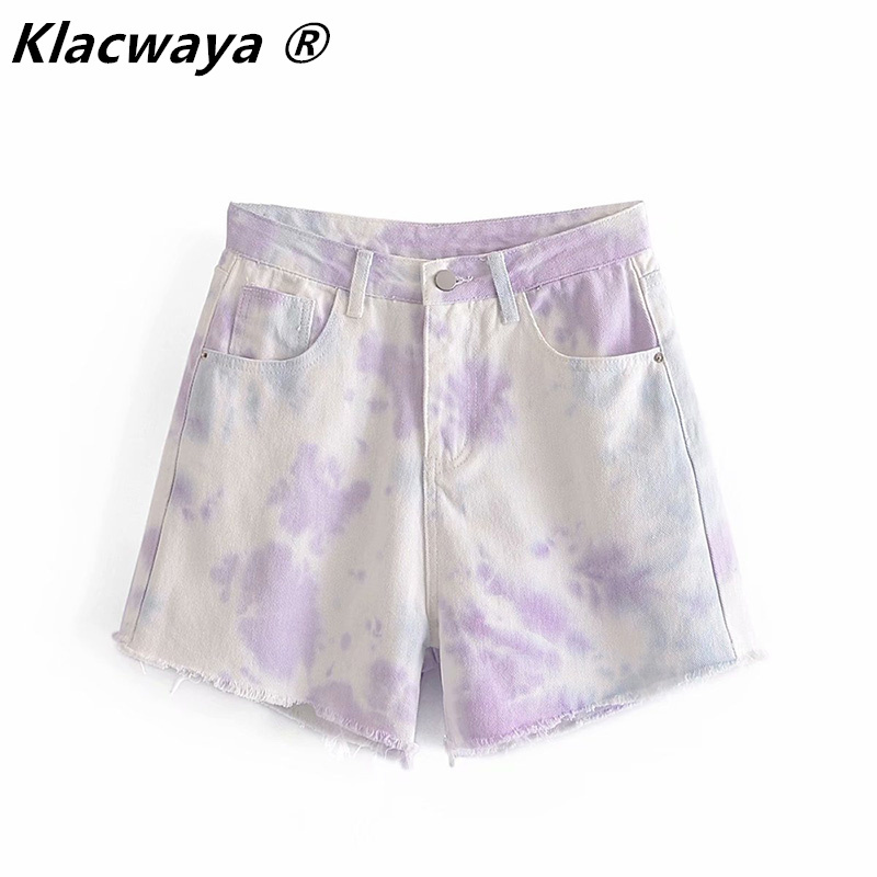 Za Purple Tie Dye Denim Shorts Female Summer High Waist Bermuda Short Jeans Fashion Seamless Hem Casual 210521
Za Purple Tie Dye Denim Shorts Female Summer High Waist Bermuda Short Jeans Fashion Seamless Hem Casual 210521