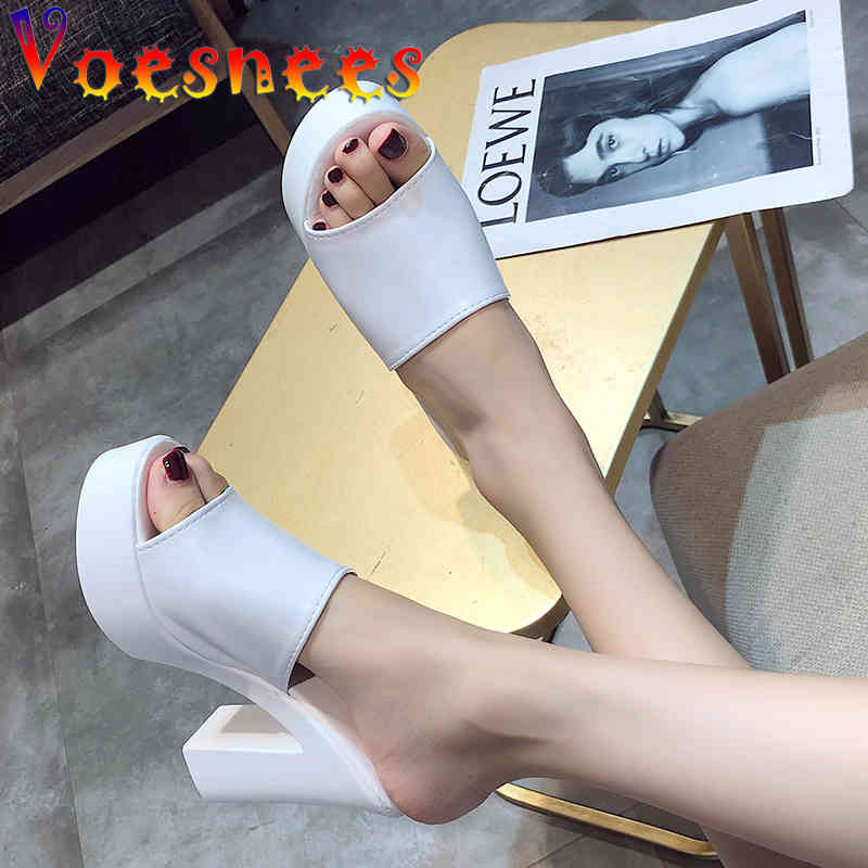Slippers 2021 Summer Thick Heel High-Heeled Flip-Flop Peep Toe Sandals Waterproof Platform High Heels Ladies Slides FBV6, As picture shown
Slippers 2021 Summer Thick Heel High-Heeled Flip-Flop Peep Toe Sandals Waterproof Platform High Heels Ladies Slides FBV6, As picture shown