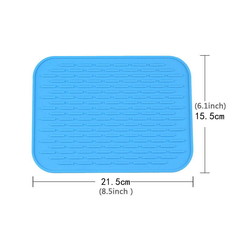 Silicone Insulation Placemat Kitchen Pot Holder Table Mat Heat Resistant Kettle Car Phone Non-Slip Pad Thicken Coaster DBC DH1255 Free shipping