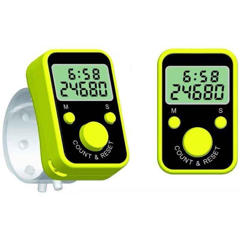 Finger Teller Singing Teller Lcd Electrical Digital Display with Time Ring Chanting Register Sewing Breien Weave Tool