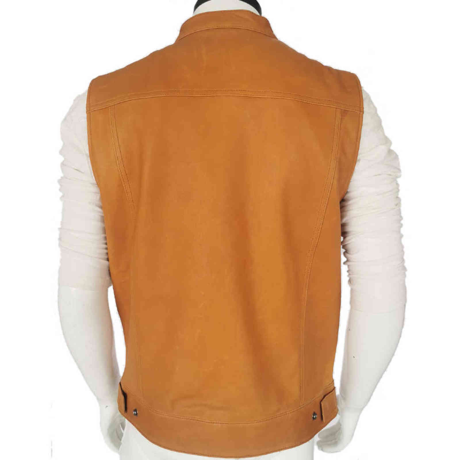 Classical Motorcycle Biker Leather Vest Men Genuine Leather Sleeveless Jackets 100% REAL Cowhide/Sheepskin Asian Size S-6XL M232 211111