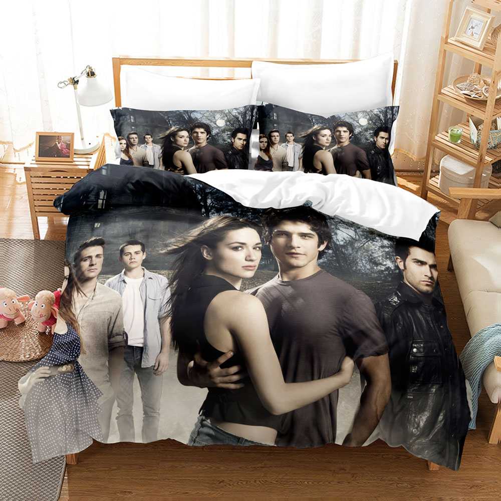3D bedding sets Teen wolf theme 2/3 piece duvet cover with pillowcase children's adult bedroom quilt cover with pillowcase Size pattern
3D bedding sets Teen wolf theme 2/3 piece duvet cover with pillowcase children's adult bedroom quilt cover with pillowcase Size pattern