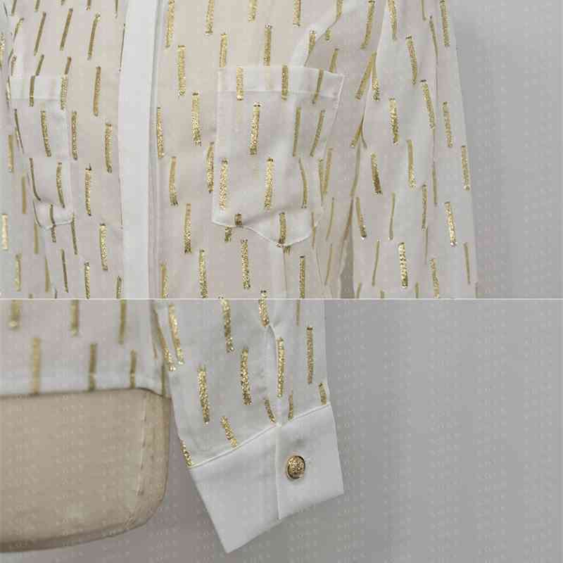 Women Blouses Spring Long Sleeve Chiffon Blouse Casual Turn down collar Office Shirts For Ladies Blusas Femme 210519