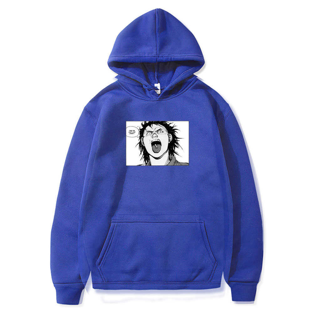 2021 New 90s Japanese Comics Akira Pattern Print Hoodie Men Hip Hop Style Hoodies Male Harajuku Cartoon Hooded Sweatshirt Tops H0823