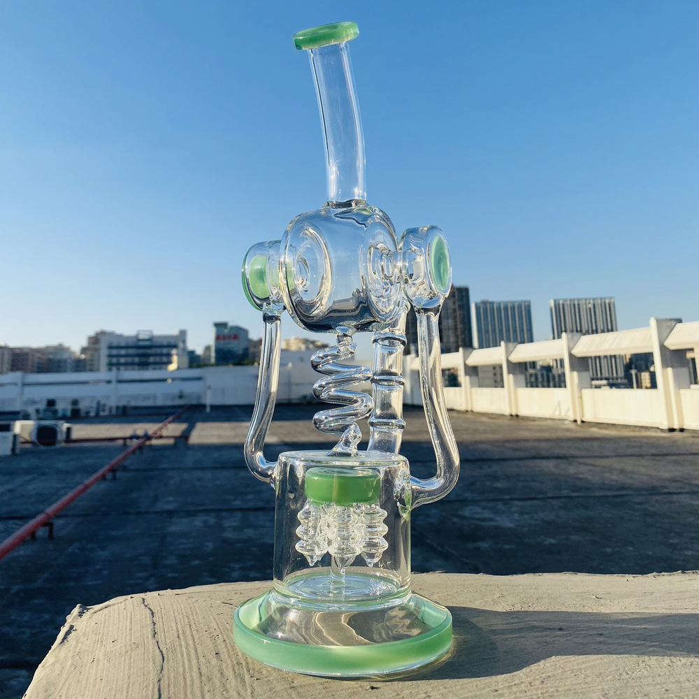 14" unique big glass bong hookah dual uptake thick water pipe sprinkle jellyfish perc drain recycler dab rig
14" unique big glass bong hookah dual uptake thick water pipe sprinkle jellyfish perc drain recycler dab rig