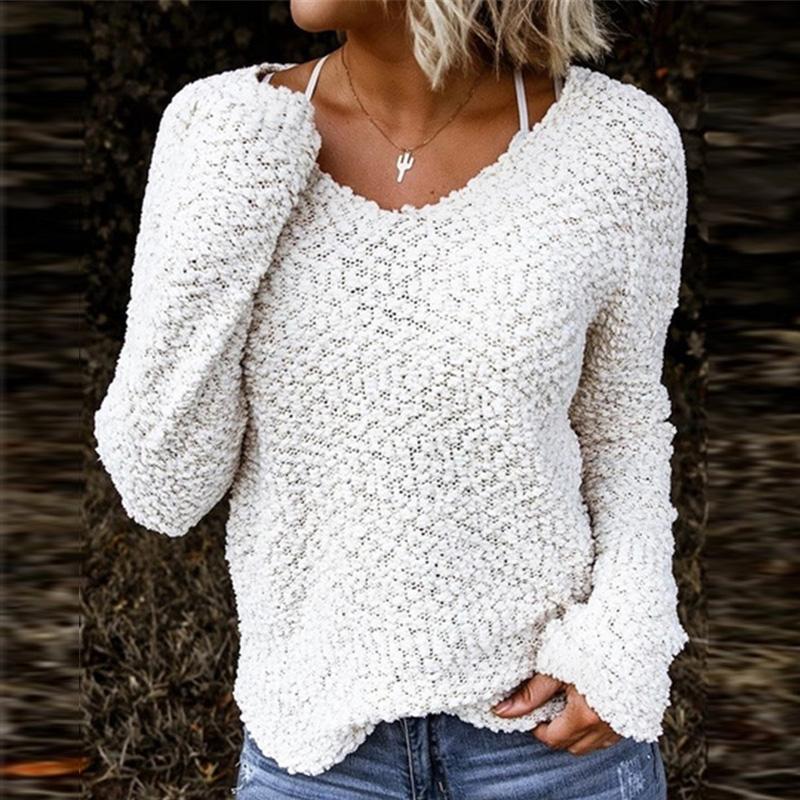 Women' Sweaters Lady Elegant Soft Fleece 2021 Fall Winter Women Casual Solid Loose Jumper Female Long Sleeve V-Neck Hoodie Top Pullover, Blue
Women' Sweaters Lady Elegant Soft Fleece 2021 Fall Winter Women Casual Solid Loose Jumper Female Long Sleeve V-Neck Hoodie Top Pullover, Blue
