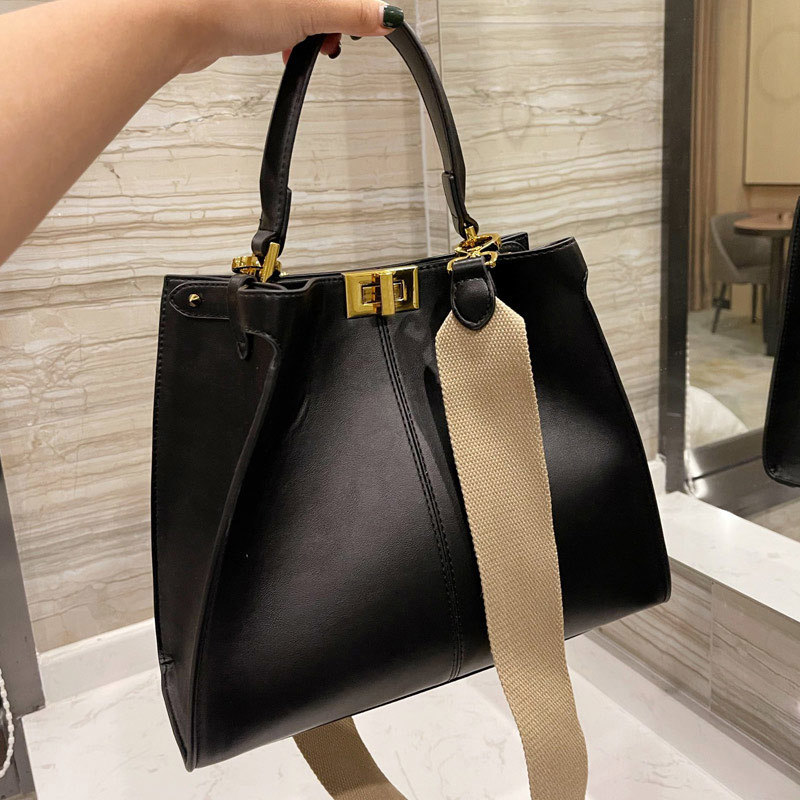 Fashion Handbag Lady Tote Bag Crossbody Shoulder Bags Genuine Leather Twist Lock f letter Detchable Nylon Strap Inner Pockets Handbags Purse, Black
Fashion Handbag Lady Tote Bag Crossbody Shoulder Bags Genuine Leather Twist Lock f letter Detchable Nylon Strap Inner Pockets Handbags Purse, Black