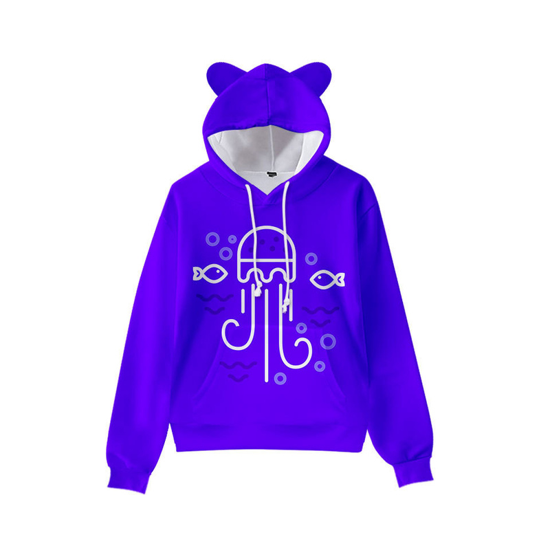 Cartoon sea mother printing cute boy girl clothes hooded 3D printing hooded sweater tops autumn early winter ears hooded pullover, Black
Cartoon sea mother printing cute boy girl clothes hooded 3D printing hooded sweater tops autumn early winter ears hooded pullover, Black