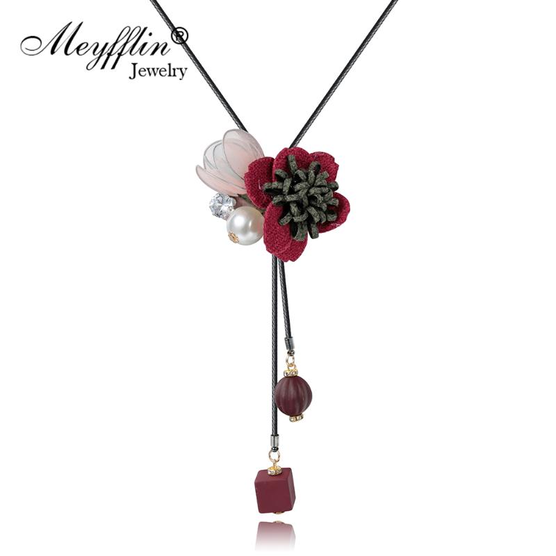 Pendant Necklaces Meyfflin Korean Cloth Flower Long For Women Fashion Charm Beads & Pendants PU Leather Jewelry Maxi Bijoux
Pendant Necklaces Meyfflin Korean Cloth Flower Long For Women Fashion Charm Beads & Pendants PU Leather Jewelry Maxi Bijoux