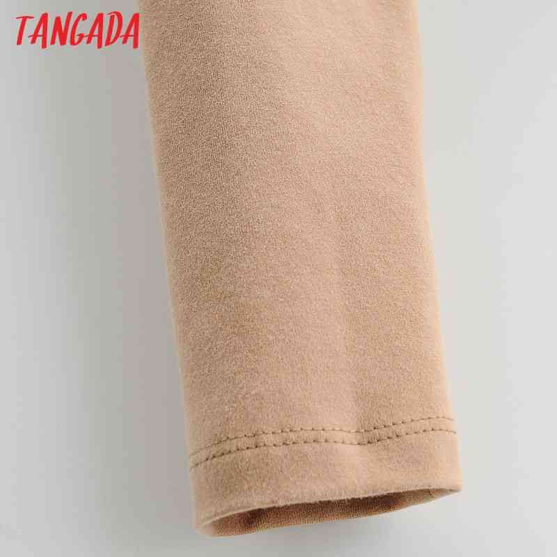 Women Vintage Strethy Crop T Long Sleeve O Neck Tees Ladies Casual Tee Shirt Street Wear Top 4P08 210416