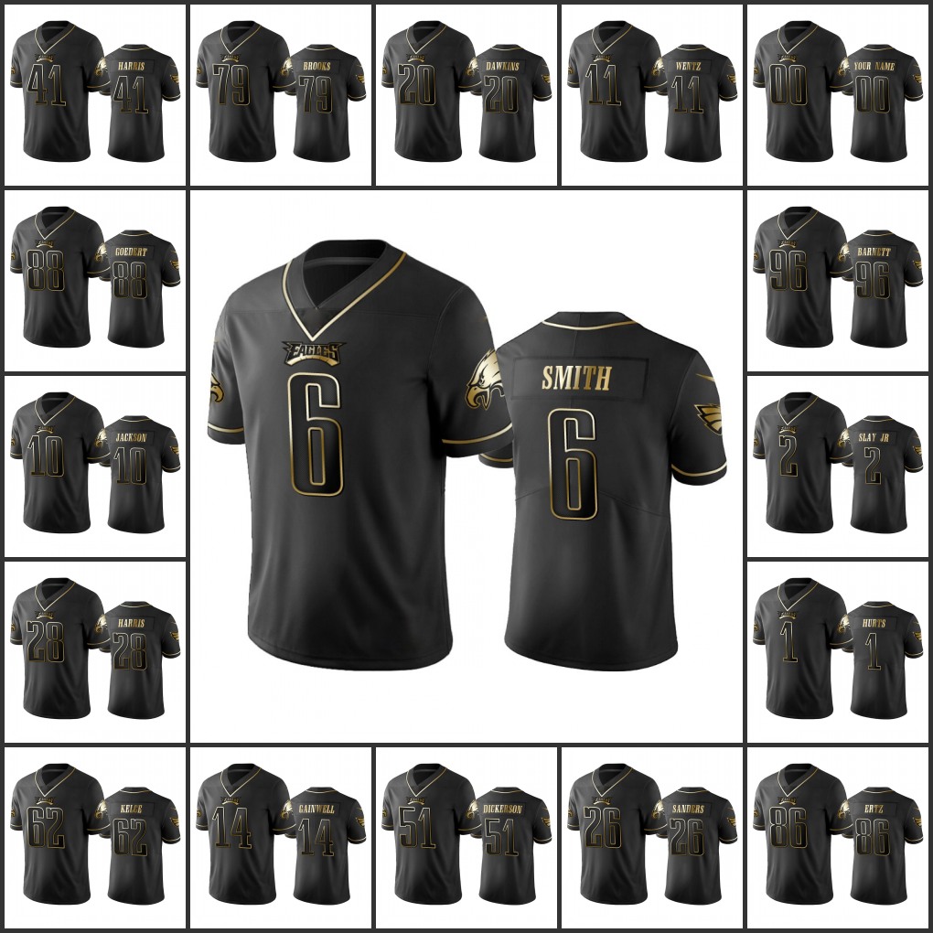 PhiladelphiaEaglesMen #6 DeVonta Smith 1 Jalen Hurts 86 Zach Ertz 26 Miles Sanders Custom Women Youth Black Golden Edition Vapor Limited Jersey
PhiladelphiaEaglesMen #6 DeVonta Smith 1 Jalen Hurts 86 Zach Ertz 26 Miles Sanders Custom Women Youth Black Golden Edition Vapor Limited Jersey