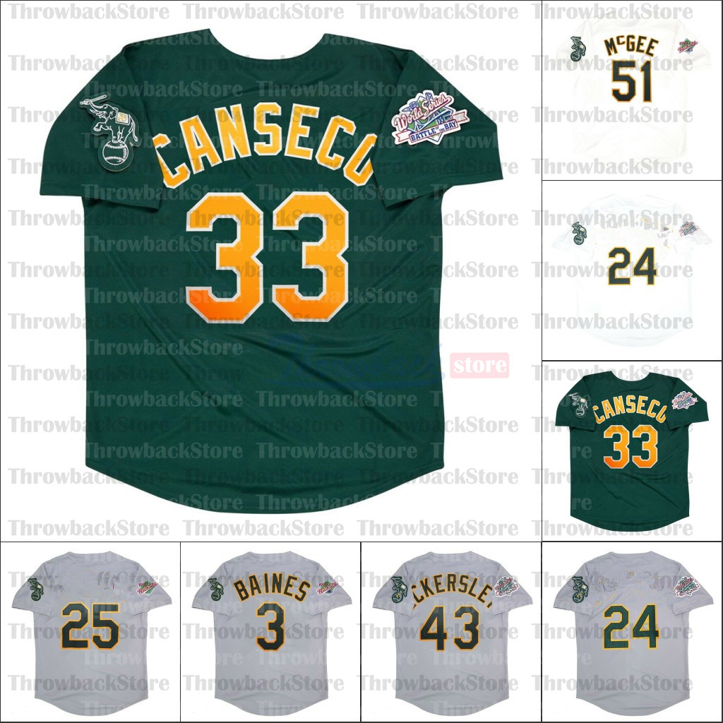 Retro Baseball 1989 and 1990 Grey jerseys 51 Willie McGee 33 Canseco 43 Eckersley, Men 1990 grey
Retro Baseball 1989 and 1990 Grey jerseys 51 Willie McGee 33 Canseco 43 Eckersley, Men 1990 grey