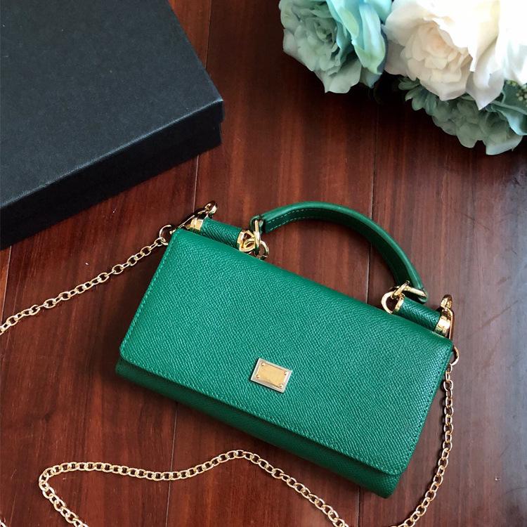 Evening Bags Autumn And Winter 2021 Dgmini Cowhide Bag Crossbody Handbag Shoulder Small Square