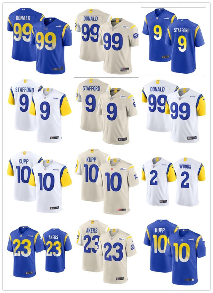 Mens womens Youth LosAngelesRams9 Matthew Stafford 23 Cam Akers 2 Robert Woods 99 Aaron Donald Custom Blue Football Jersey, Colour
Mens womens Youth LosAngelesRams9 Matthew Stafford 23 Cam Akers 2 Robert Woods 99 Aaron Donald Custom Blue Football Jersey, Colour