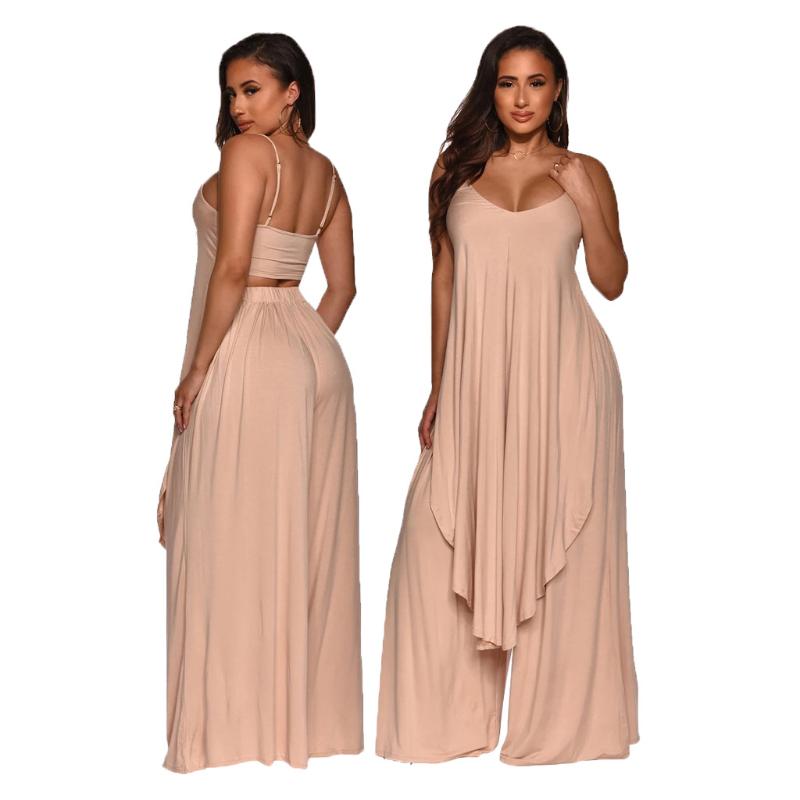 Women' Two Piece Pants Leisure Home Two-piece Set Square Collar Sling Tops High Elastic Waist Loose Wide-leg 2PC Fashion Casual Women Outfi, White
Women' Two Piece Pants Leisure Home Two-piece Set Square Collar Sling Tops High Elastic Waist Loose Wide-leg 2PC Fashion Casual Women Outfi, White