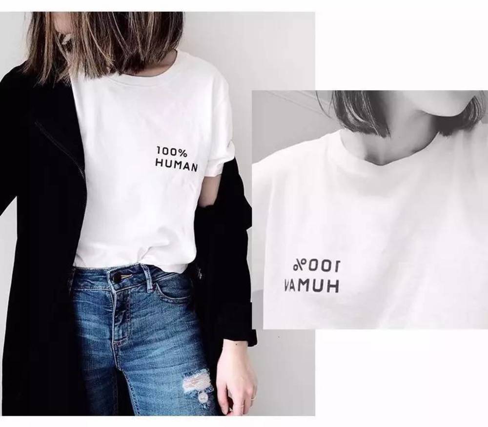 Casual Dresses Summer Mr. Zhi' same human lettered white crew neck short sleeve T-shirt for women, Human t-shirt
Casual Dresses Summer Mr. Zhi' same human lettered white crew neck short sleeve T-shirt for women, Human t-shirt