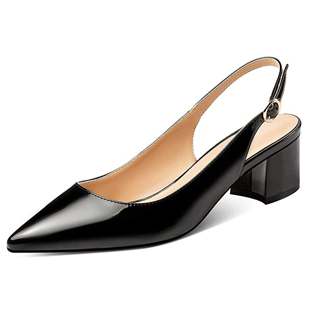 dress shoes women's patent leather pointed toe block heels 5cm pumps slingback evening party women us 5-15 5ssg, Black
dress shoes women's patent leather pointed toe block heels 5cm pumps slingback evening party women us 5-15 5ssg, Black