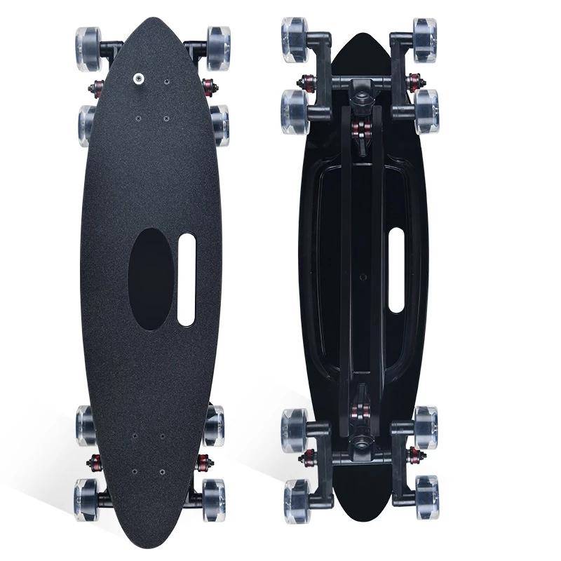 Skateboarding Eight-wheeled Skateboard Longboard Fish Board Adult Stunt Road Off-road Scooter, Ordinary wheel
Skateboarding Eight-wheeled Skateboard Longboard Fish Board Adult Stunt Road Off-road Scooter, Ordinary wheel