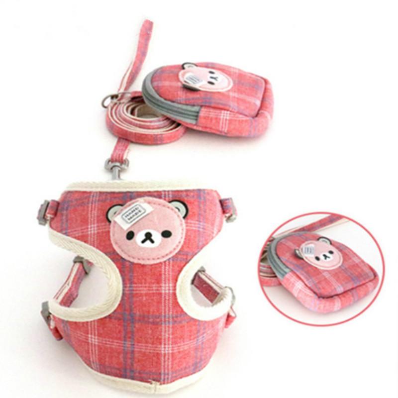 Dog Collars & Leashes Pet Supplies Harness Leash Set I-Shaped Plaid Cartoon Bear Polyester Breathable Mesh Chest Strap Snack Pack
Dog Collars & Leashes Pet Supplies Harness Leash Set I-Shaped Plaid Cartoon Bear Polyester Breathable Mesh Chest Strap Snack Pack