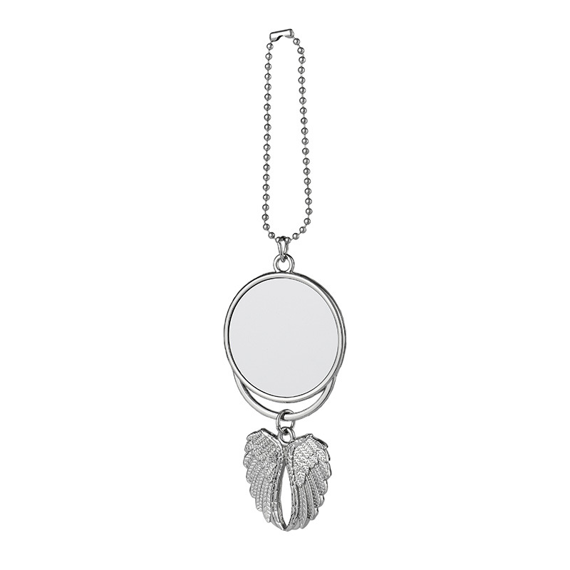 100Pcs sublimation car ornament decorations angel wings shape blank hot transfer printing consumables supplies Double-Sided Hanger Pendant Jewelry For - view 9