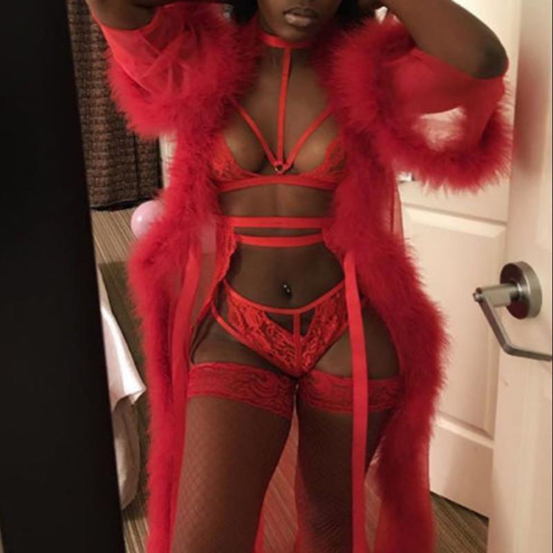 Women Lace Sleepwear Sexy Nightwear Robe Chiffon Mesh Fur Long Sleeve Homewear Underwear Nightdress Female, Black
Women Lace Sleepwear Sexy Nightwear Robe Chiffon Mesh Fur Long Sleeve Homewear Underwear Nightdress Female, Black