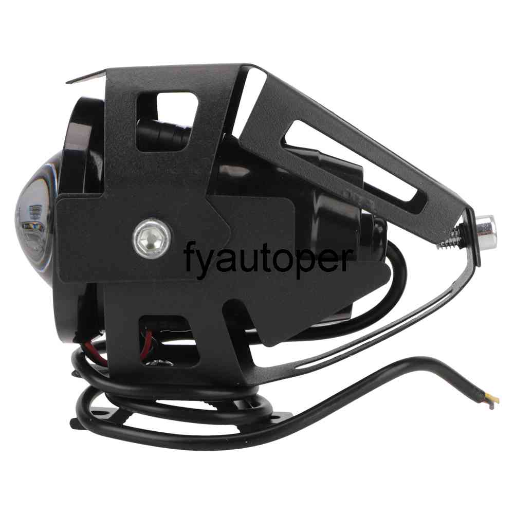 125W LED Motorcycle Angel Eyes U7 Headlamp Spotlights Universal 2Pcs/set Motorcycle Headlights Motorbike LED Auxiliary Lamp